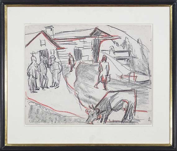 Ernst Ludwig Kirchner - Bauern auf der Alp - Cornice