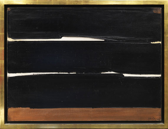 Pierre Soulages - Peinture 54 x 73 cm, 26 septembre 1981 - Cornice