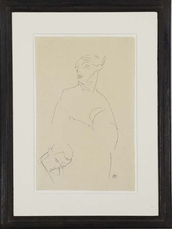 Egon Schiele - Selbstporträt - Cornice