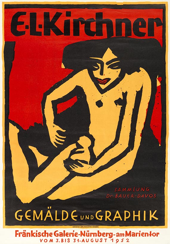 Kirchner - Plakat für die Ausstellung der E. L. Kirchner