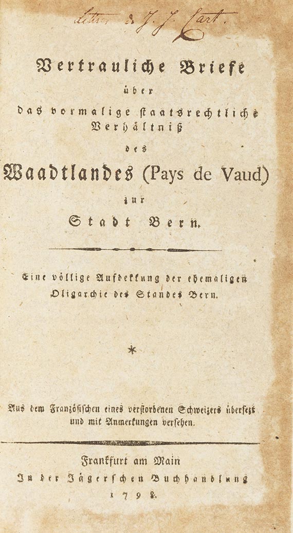 Georg Wilhelm Friedrich Hegel - Vertrauliche Briefe - Altre immagini