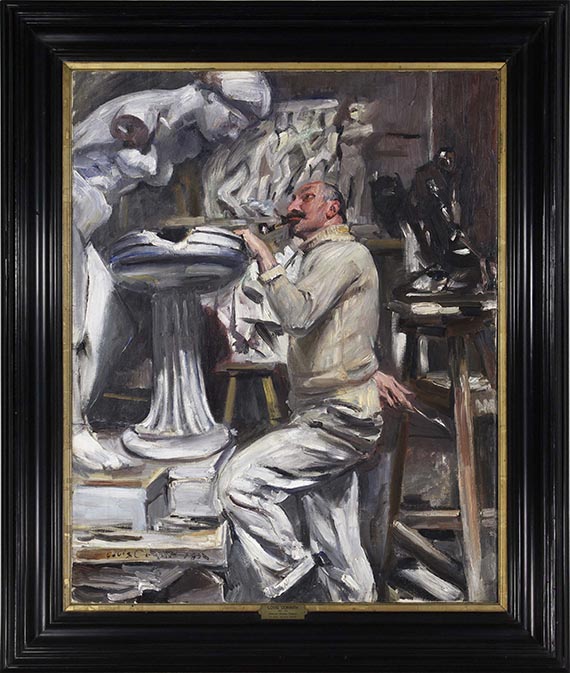 Lovis Corinth - Der Bildhauer (Portrait des Bildhauers Nikolaus Friedrich) - Cornice