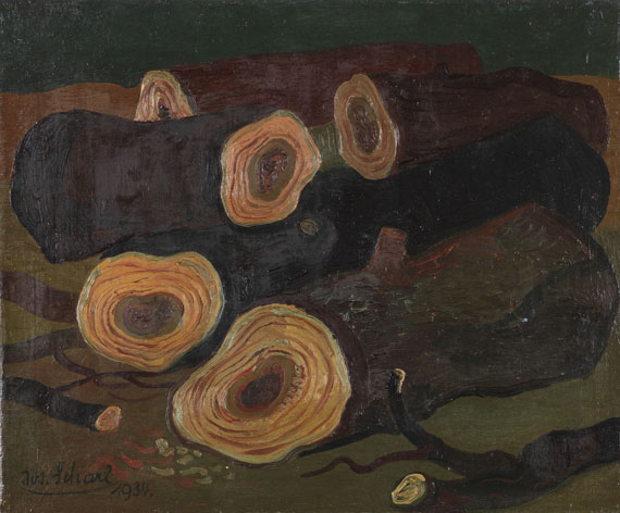 Josef Scharl - Gefällte Bäume/Baumstämme