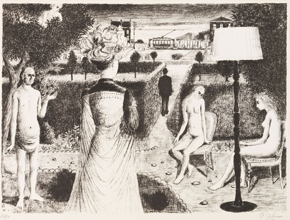 Paul Delvaux - Le Jardin