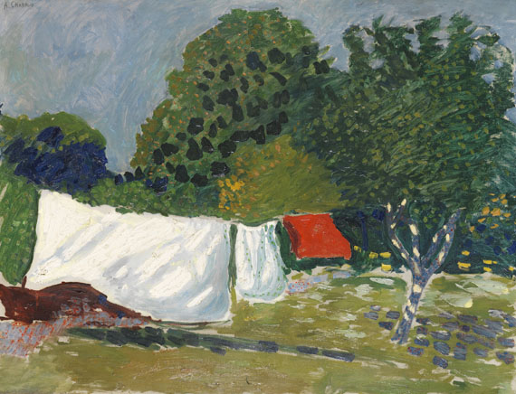 Elisée Auguste Chabaud - Le Linge Étendu