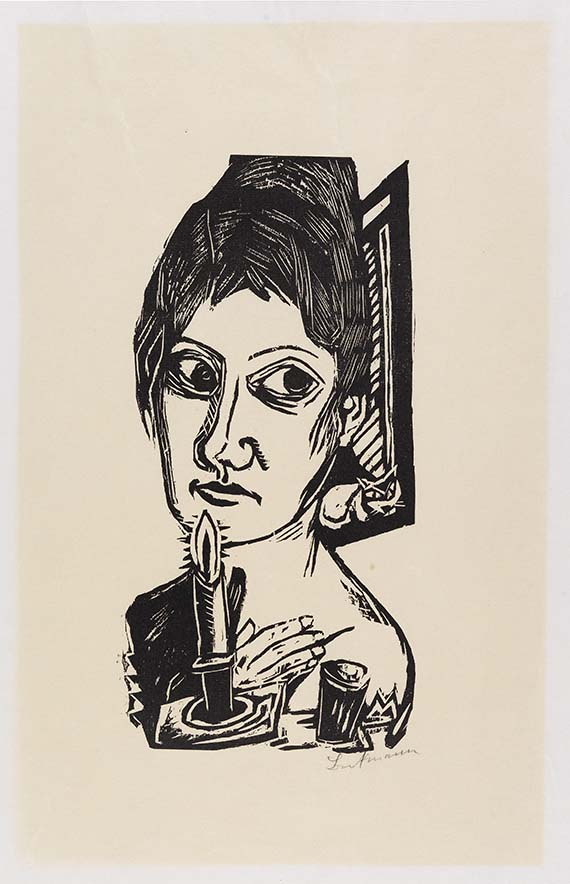 Max Beckmann - Frau mit Kerze