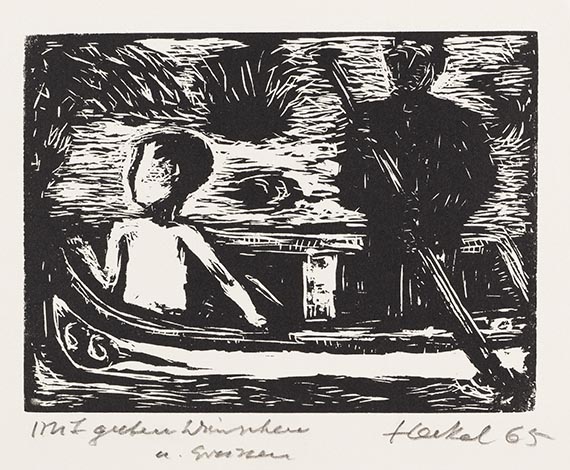 Erich Heckel - Kahnfahrt (Im Boot)