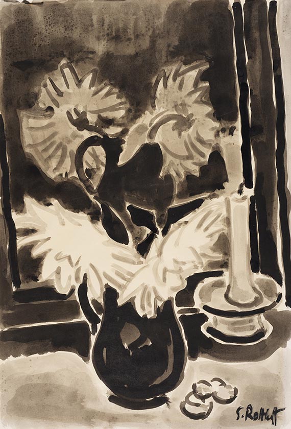 Karl Schmidt-Rottluff - Stillleben vorm Spiegel