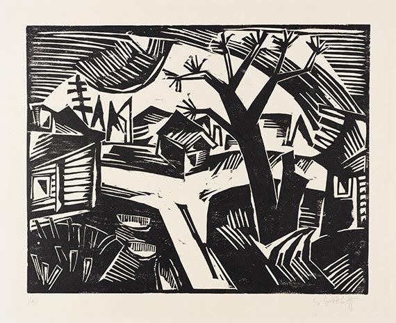 Karl Schmidt-Rottluff - Russische Landschaft