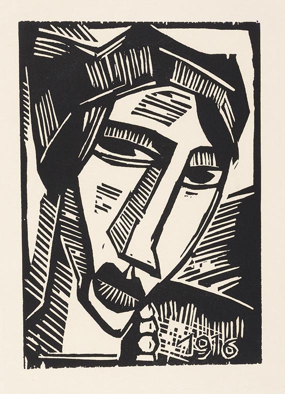 Karl Schmidt-Rottluff - Frauenkopf