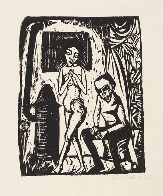 Erich Heckel - Mann und Mädchen (Paar)