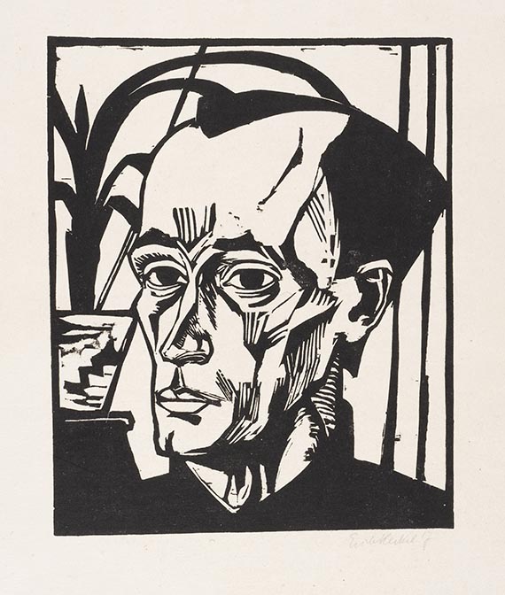 Erich Heckel - Bildnis E.H. (E.H. / Kopf)