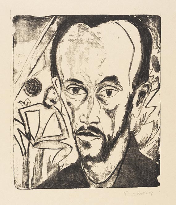 Erich Heckel - Männliches Bildnis