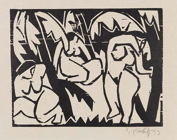 Karl Schmidt-Rottluff - Akte im Wald