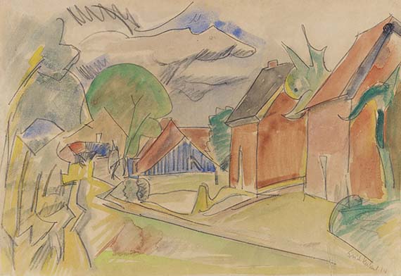 Erich Heckel - Dorfstraße