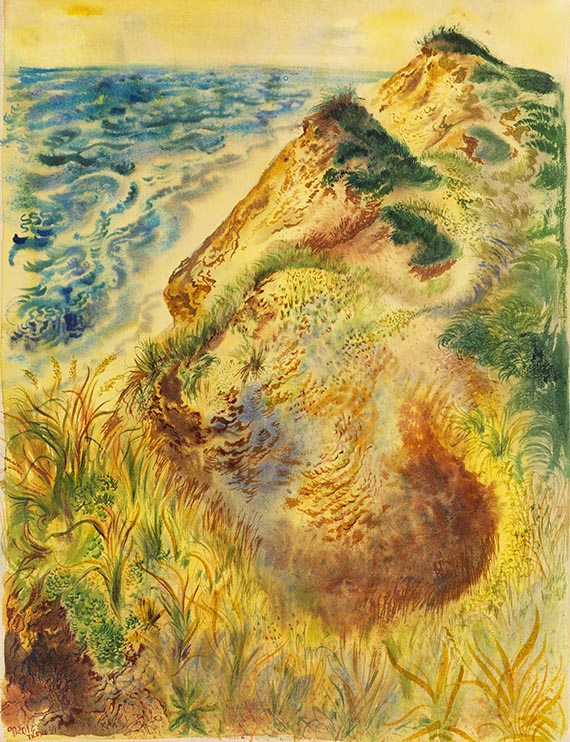 George Grosz - Yellow Dunes in Truro, Cape Cod