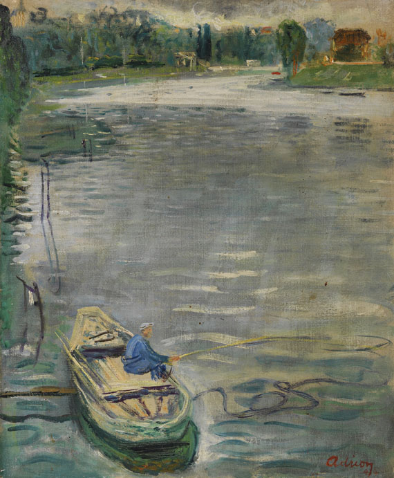 Lucien Adrion - Angler am Fluss