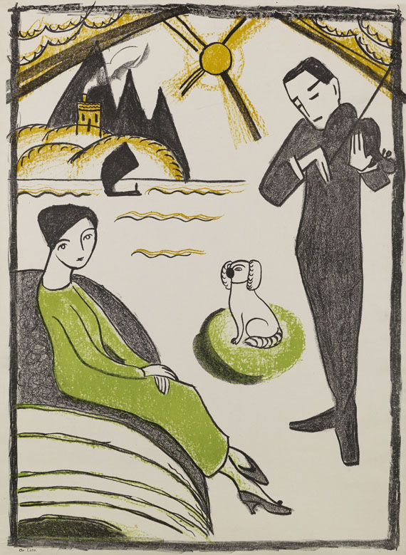 Gabriele Münter - Plakat für die Münter-Ausstellung in Kopenhagen (vor der Schrift)