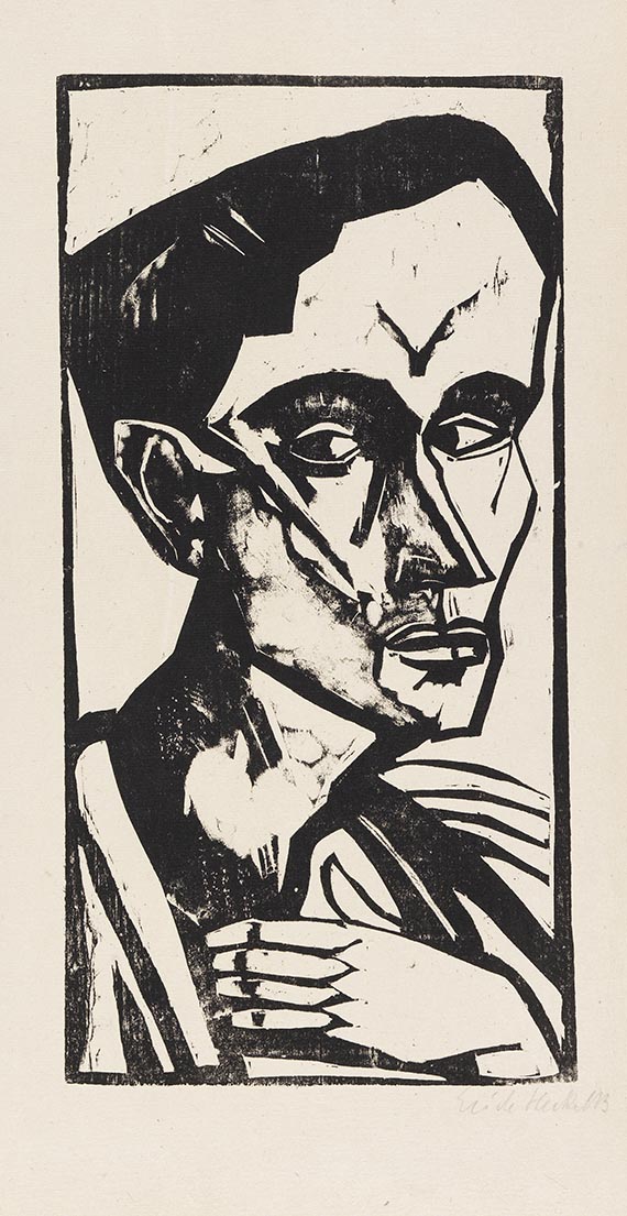 Erich Heckel - Der Mann (Selbstbildnis)