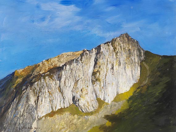 Adrian Ghenie - Ohne Titel (Gebirgslandschaft)