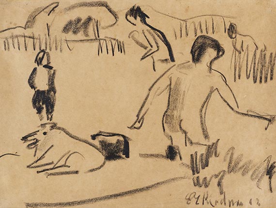 Ernst Ludwig Kirchner - Badende in Moritzburg