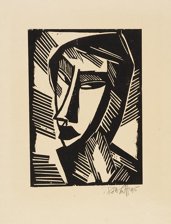 Karl Schmidt-Rottluff - Weiblicher Kopf