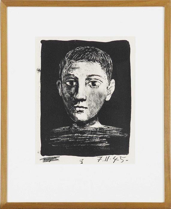 Pablo Picasso - Tête de jeune garçon - Cornice
