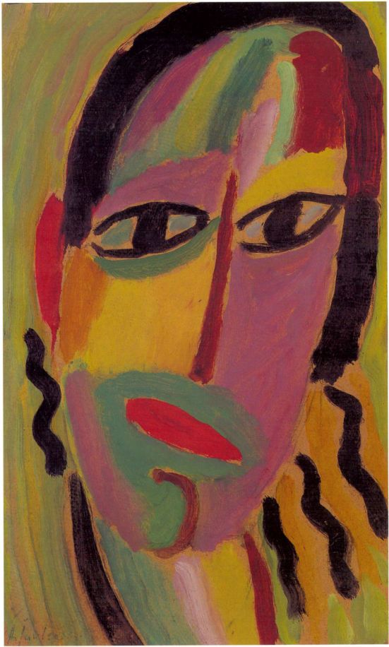 Alexej von Jawlensky - SCHIEFER MUND (MÄNADE) 1917