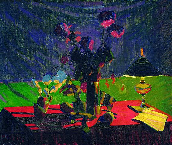 Auguste Herbin - Nature morte à la lampe