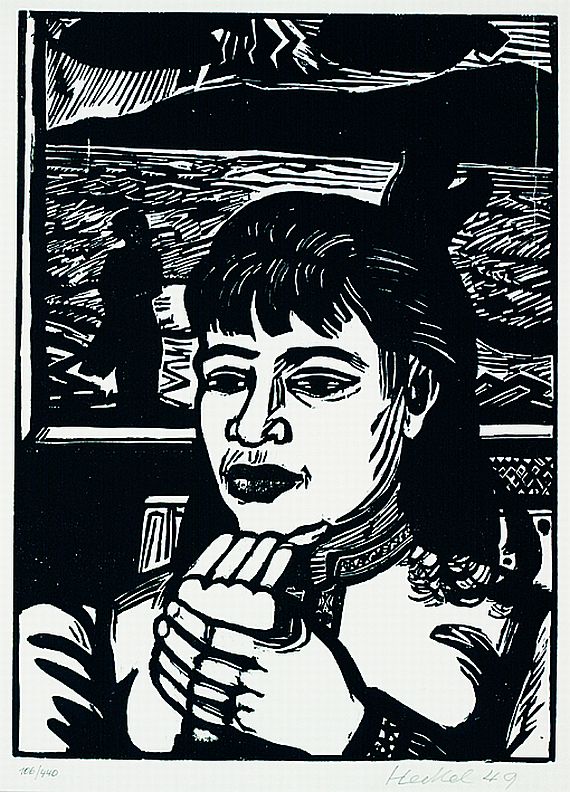 Erich Heckel - Junge Frau