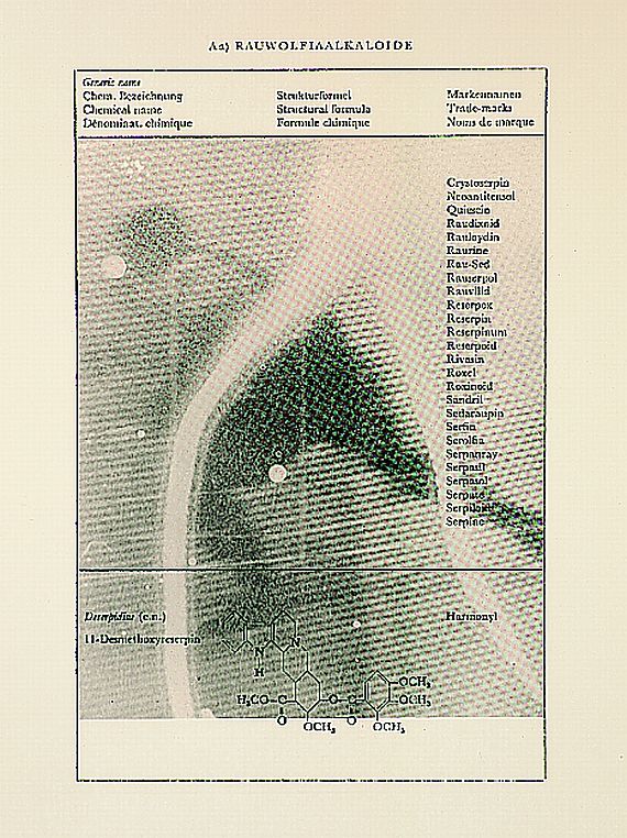 Sigmar Polke - 2 Bll.: Rauwolfiaalkaloide. In der Oper (Entscheidung der Frage, ob Schwämmen Bewußtsein zukommt)