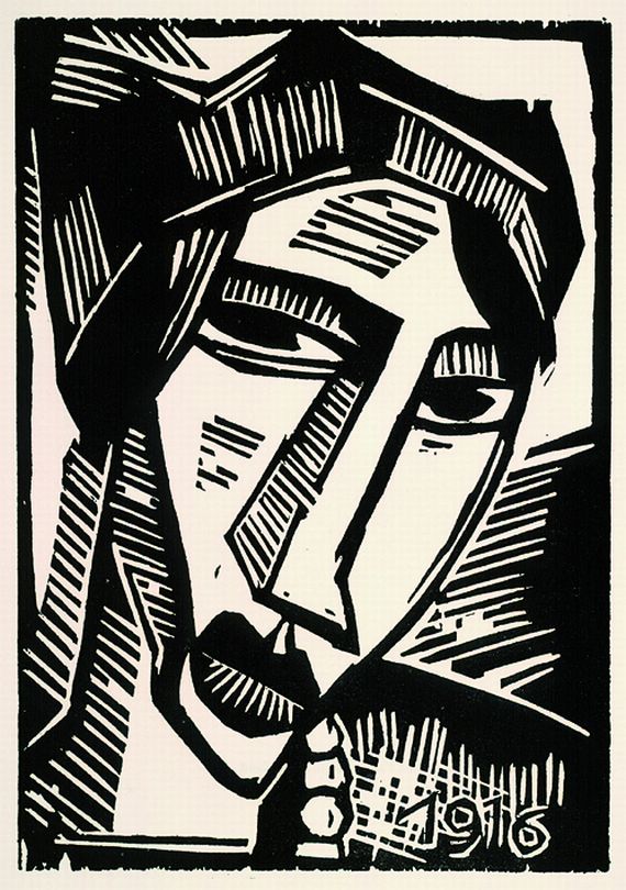 Karl Schmidt-Rottluff - Frauenkopf