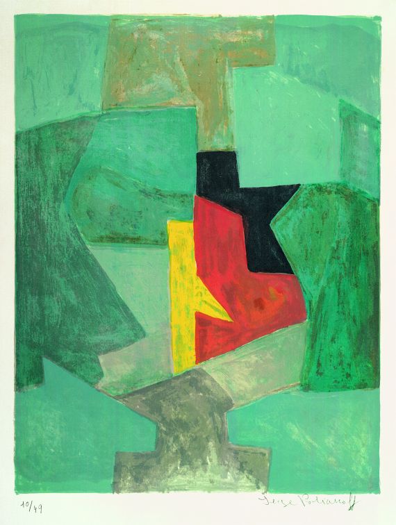 Serge Poliakoff - Composition bleue