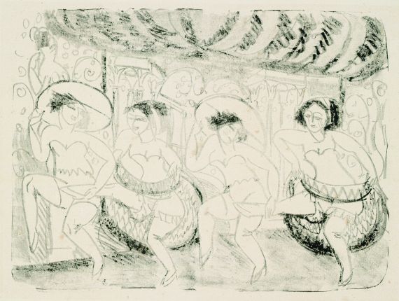 Ernst Ludwig Kirchner - Vier Tänzerinnen
