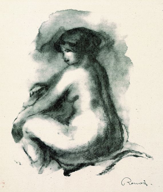 Pierre-Auguste Renoir - Etude de femme nue, assise