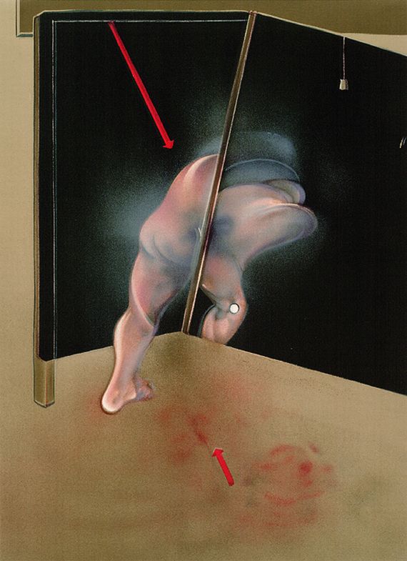 Francis Bacon - Akt vor dunklem Hintergrund