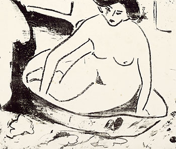 Ernst Ludwig Kirchner - Mädchen im Badetub