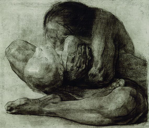 Käthe Kollwitz - Frau mit totem Kind