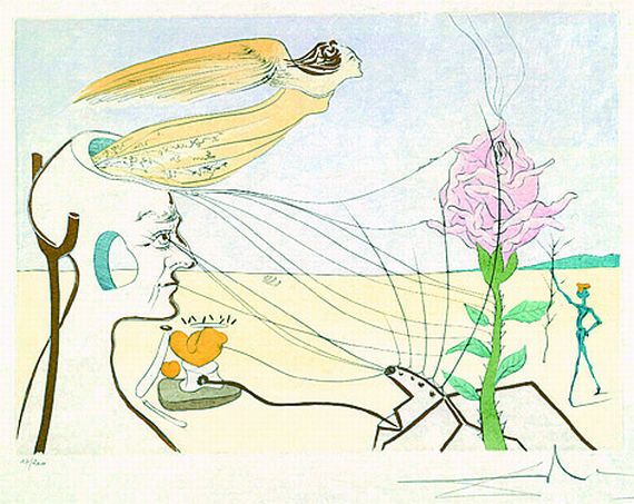 Salvador Dalí - La Rose (Dream)