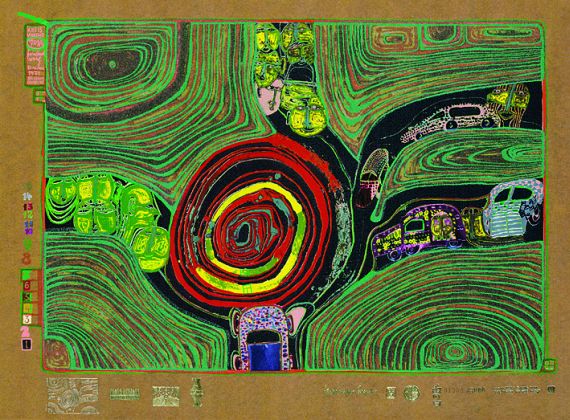 Friedensreich Hundertwasser - Kreisverkehr der Strassengekreuzigten