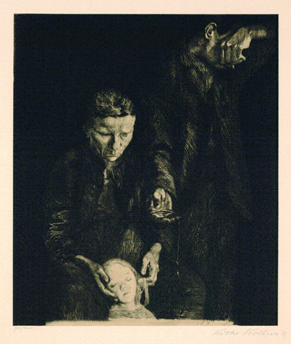 Käthe Kollwitz - Zertretene (Arme Familie)