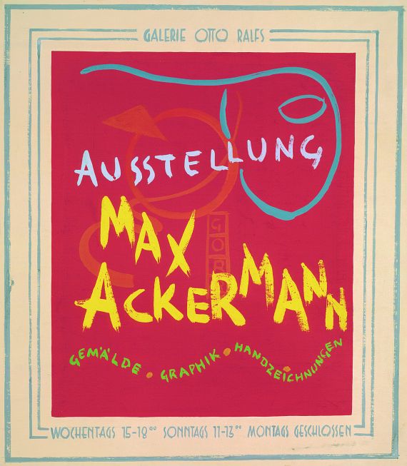 Max Ackermann - Plakatentwurf