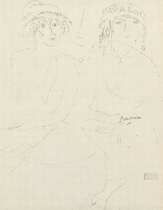 Jules Pascin - Hermine David et jeune femme