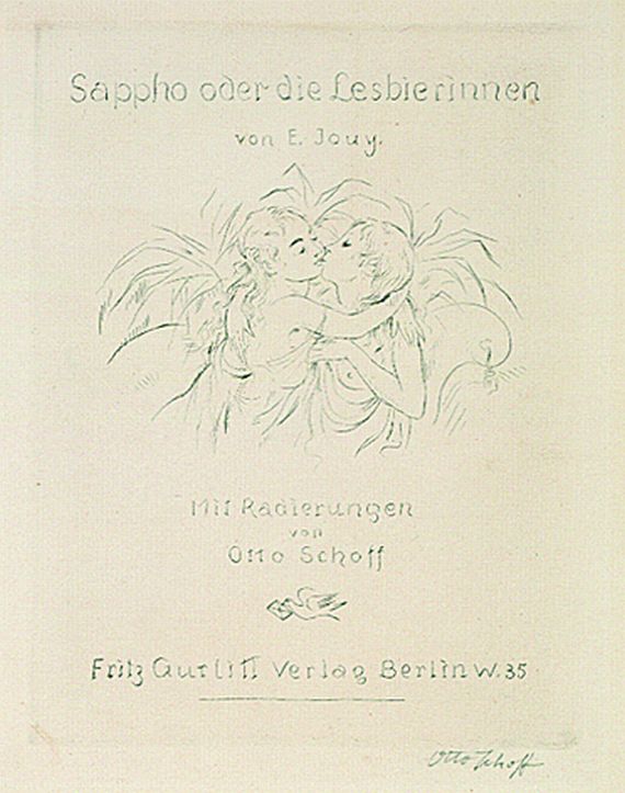 Otto Schoff - 7 Bll. in: Sappho oder die Lesbierinnen