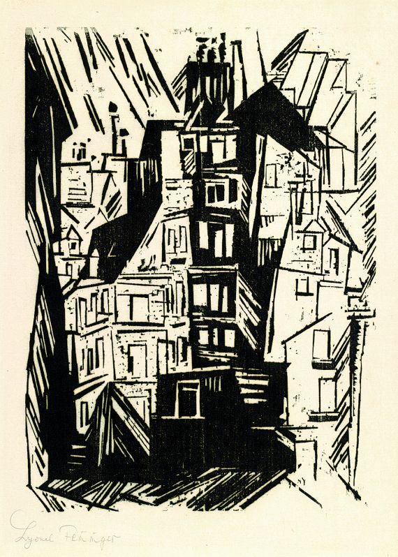 Lyonel Feininger - Paris Houses