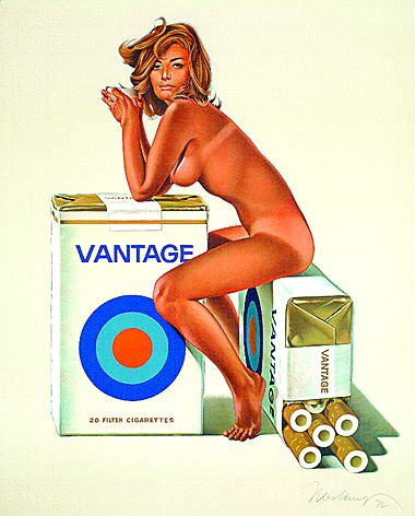 Mel Ramos - Vantage Cigarettes