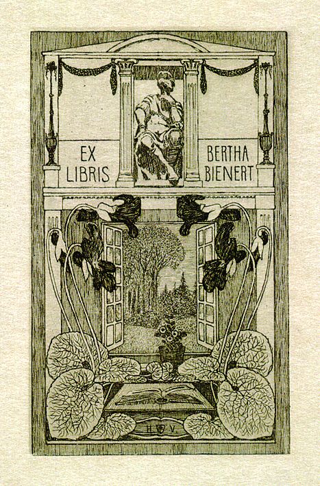 Heinrich Vogeler - 3 Bll. Exlibris: Theodor Bienert. Bertha Bienert (2)