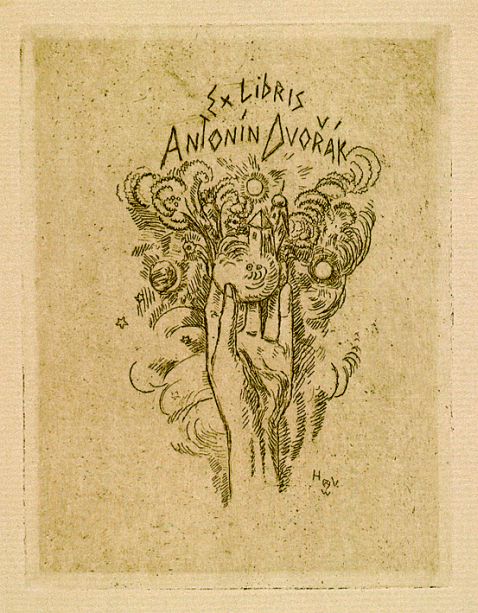 Heinrich Vogeler - Exlibris Antonin Dvorák