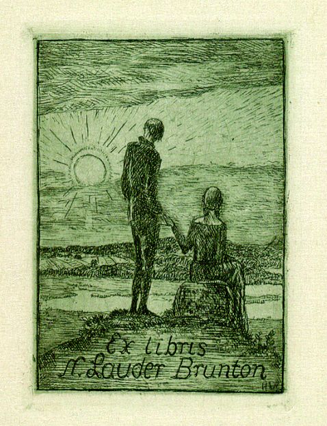 Heinrich Vogeler - 4 Bll. Exlibris