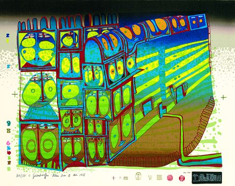 Friedensreich Hundertwasser - Night Train